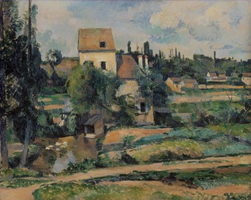 Paul Cezanne Painting - Moulin de la Couleuvre at Pontoise Paul Cezanne